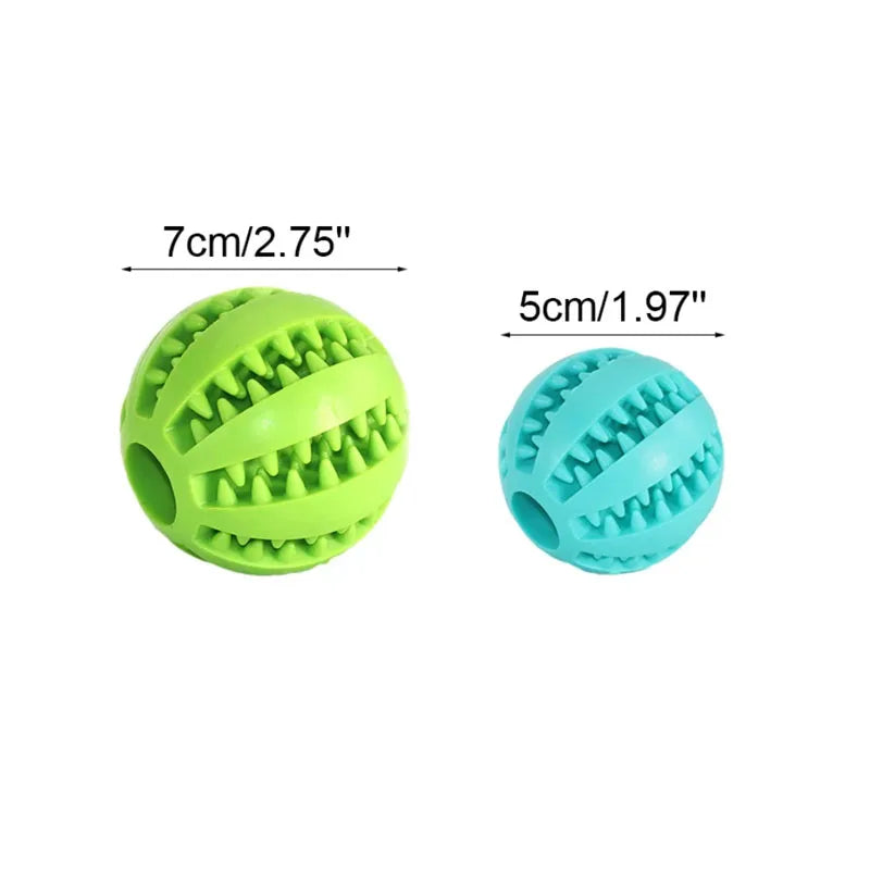 Interactive Chew & Treat Silicone Ball Toy